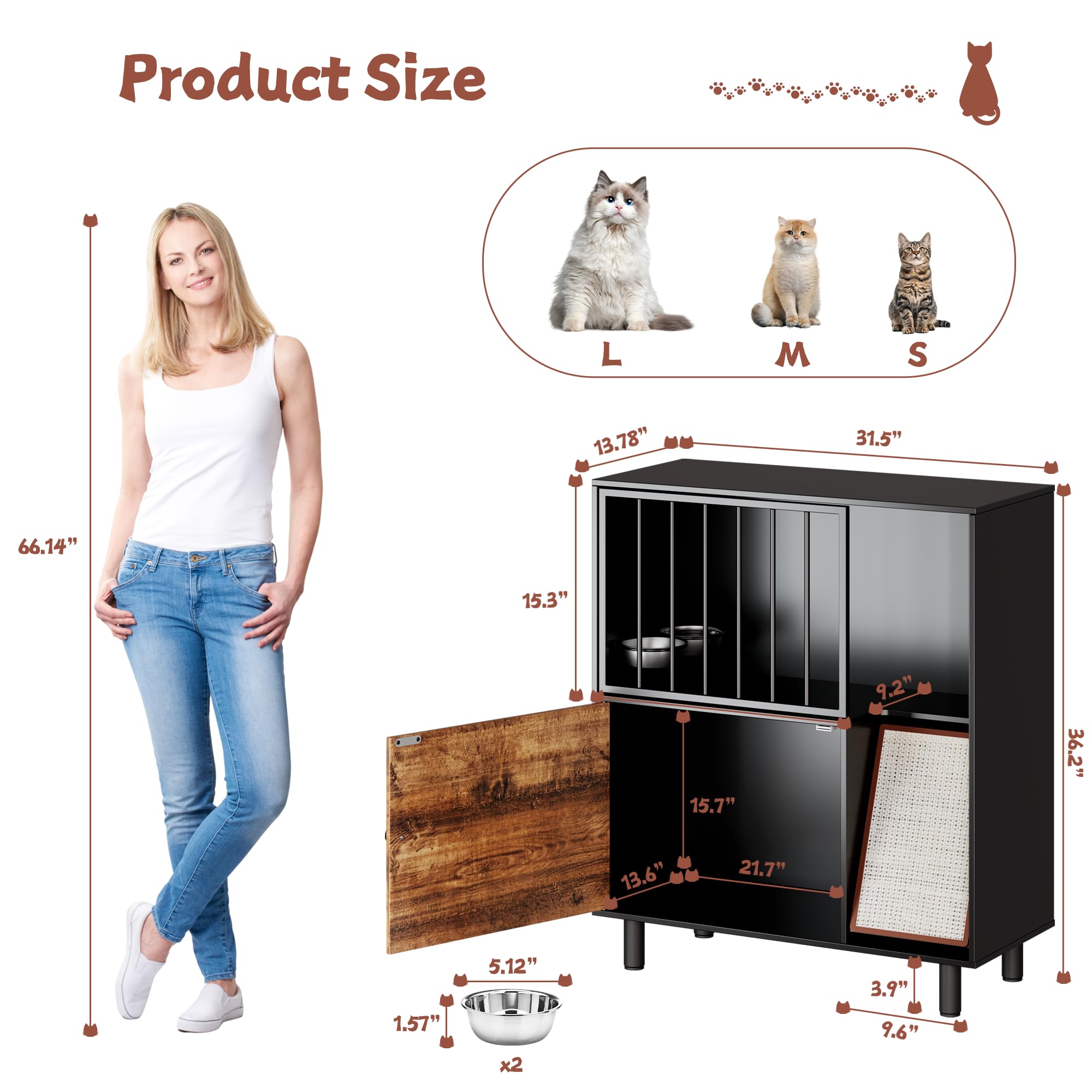 Qiaoxuan spacious storage cabinet showing organized space for toys and food
