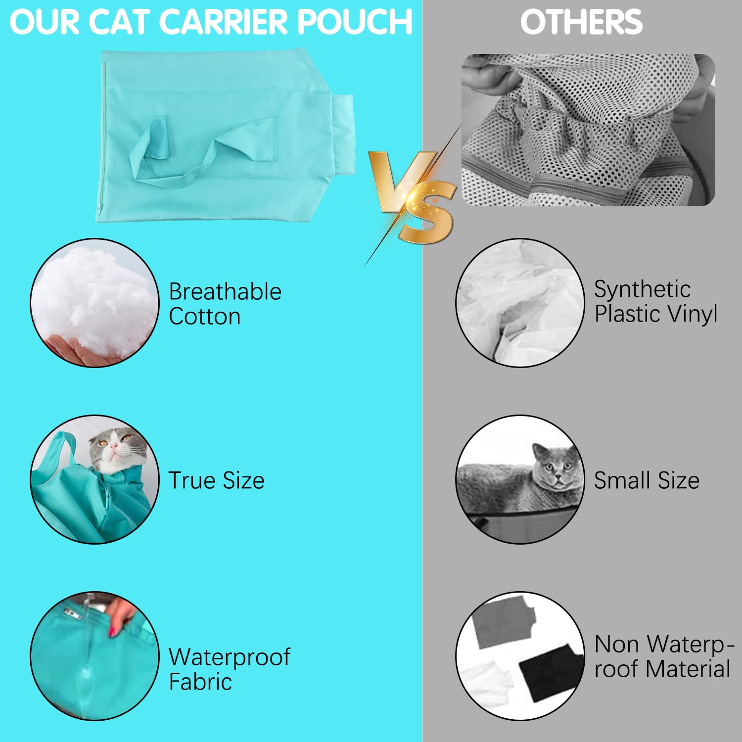 QiFind Cat Carrier Pouch demonstrates a nail trimming bag ideal for grooming sessions.