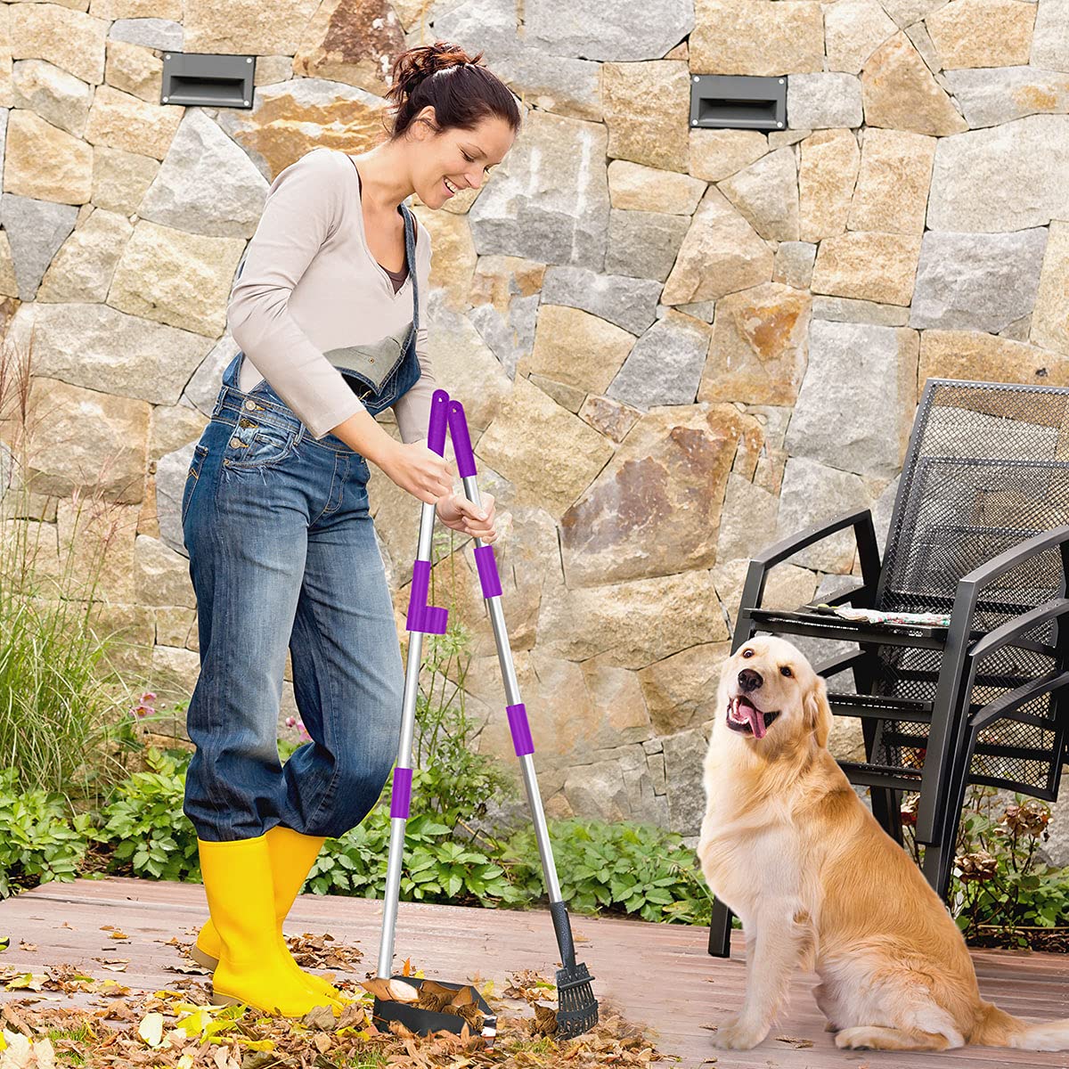 QiMH extra-large design handles large dogs with less bending and more reach.