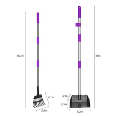 QiMH adjustable-length scooper clip-on structure keeps tray secure during pickup.