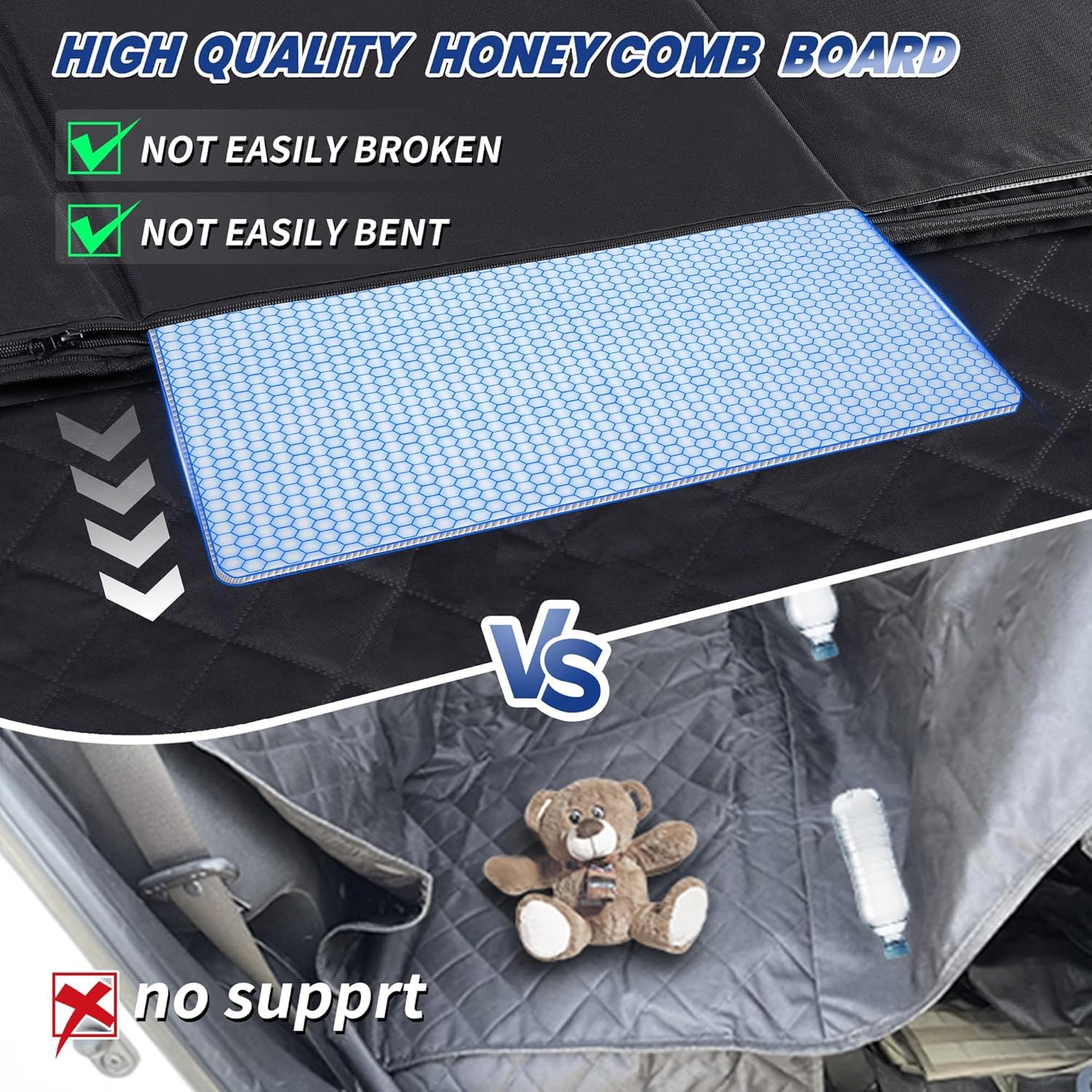 QINGTI truck dog seat cover carry bag for easy storage and travel.