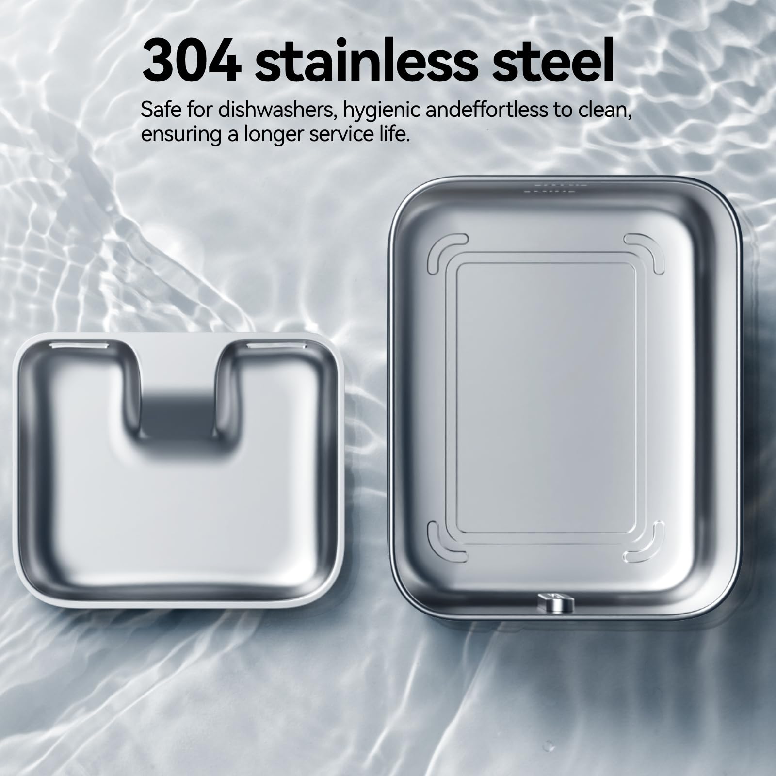 Qinliy 304 stainless steel dishwasher-safe design for easy cleaning