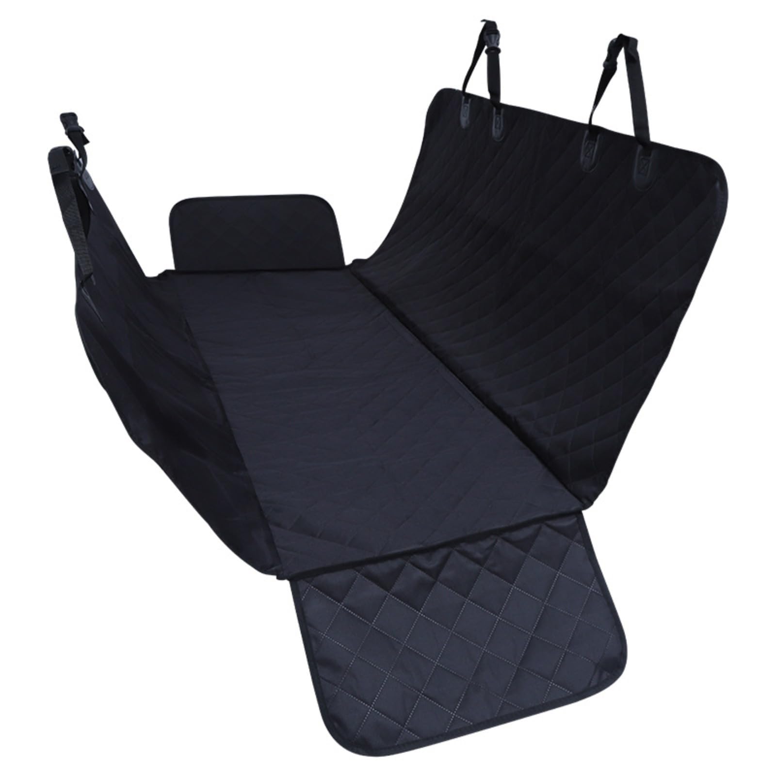 QIYUNI car-pet-pad seatbelt openings showing safety access and ease of use