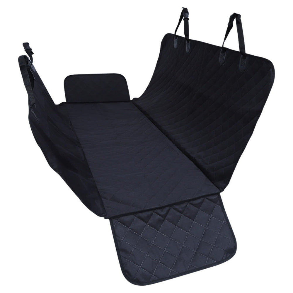 QIYUNI car-pet-pad seatbelt openings showing safety access and ease of use