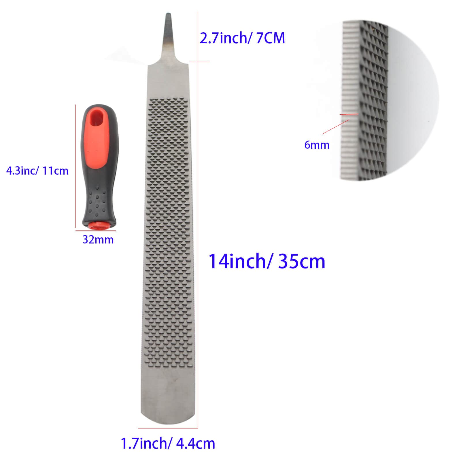 Qlvily hoof rasp with ergonomic grip enhances comfort during long trimming sessions.