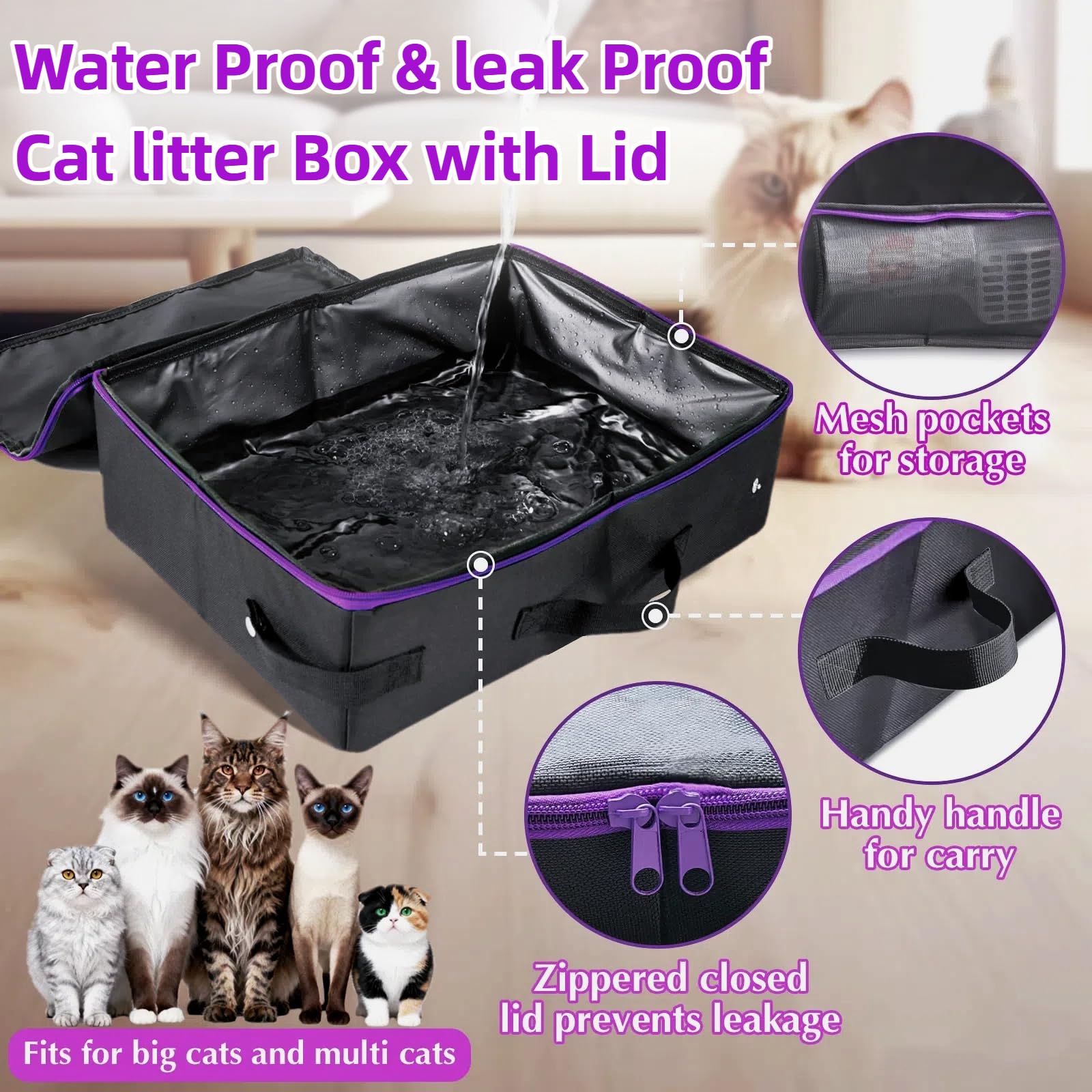 QmLoinDetail includes 10 liners and scoop for quick cleanups