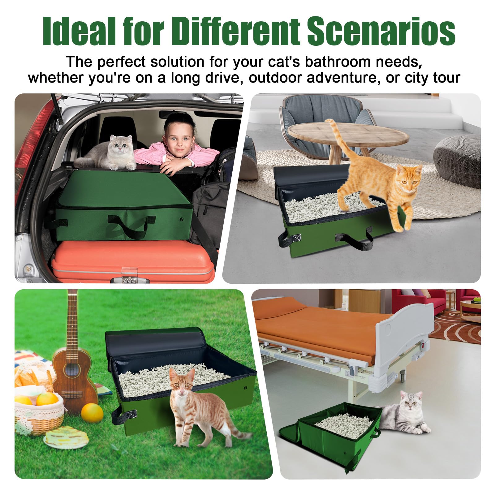 QmLoinDetail includes scoop and 10 liners for easy daily cleanup on the go.