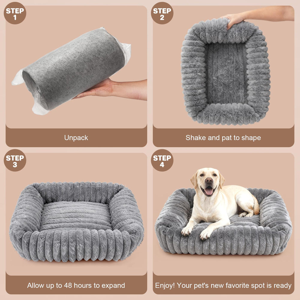 QOKO dog bed mini toy pillow adds familiar play for pets.