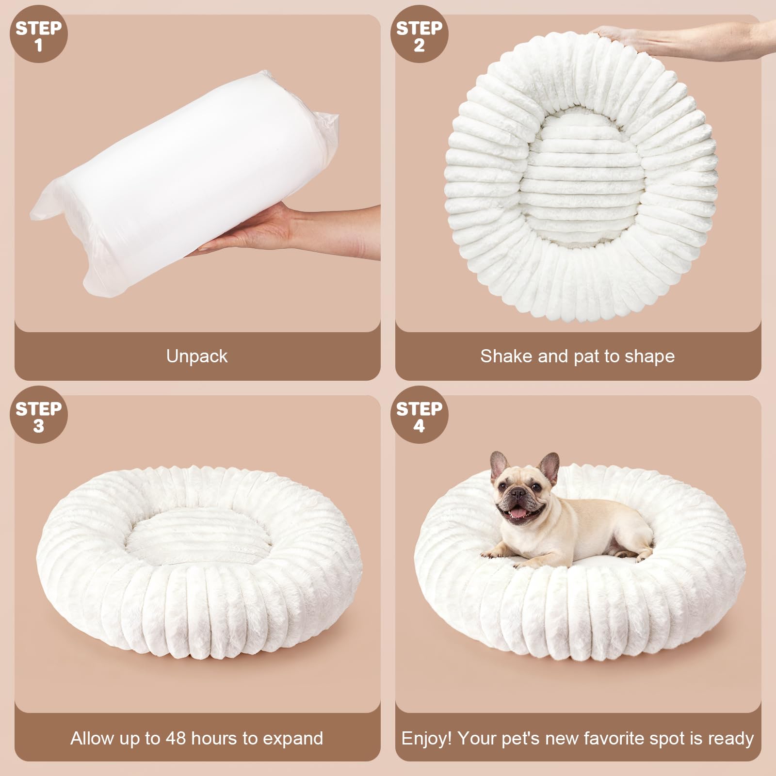 QOKO portable soft dog bed ideal for travel and cozy corners