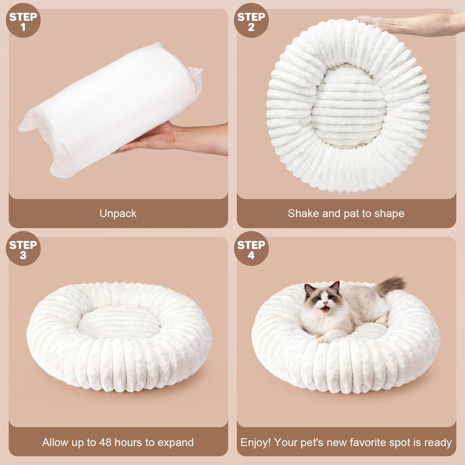 QOKO portable winter pet bed is compact and travel-friendly.