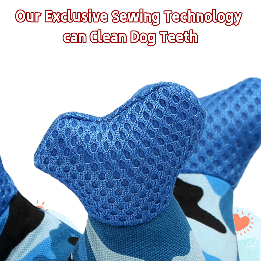 Qonline tug-of-war blue toy promotes interactive bonding and exercise