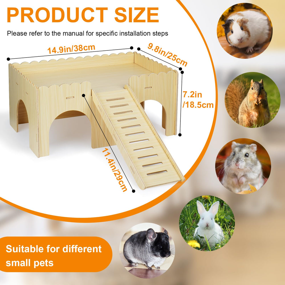 Qorviana guinea pig hideout caves entry supports spacious tunnels for safe exploration.