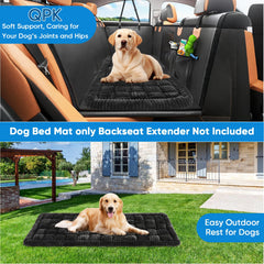 QPK Dog Car Bed non-slip bottom keeps the mat in place during turns