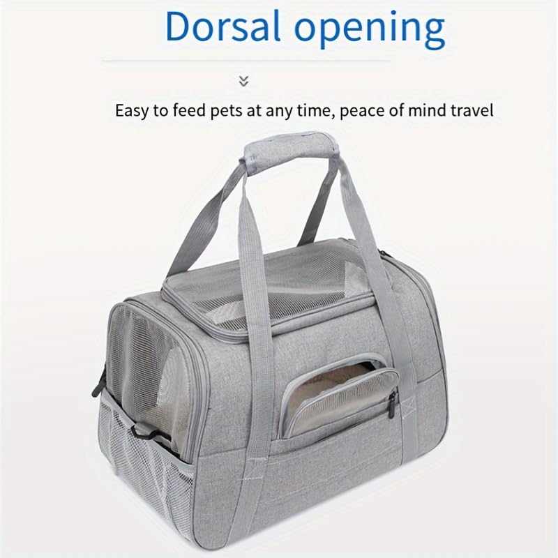 QQLe pet carrier airline-approved design supports journeys by plane.