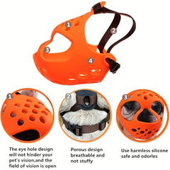 QQLe short-snout-muzzle adjustable-strap ensuring a secure, customizable fit during activity
