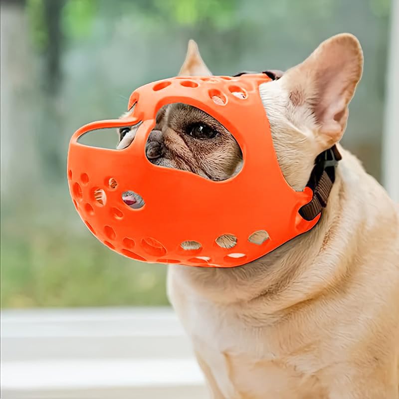 QQLe short-snout-muzzle breathable mesh for comfortable daily wear on walks