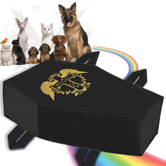 QQW Pet Casket biodegradable material closeup highlights eco-friendly, soil-safe disposal options.