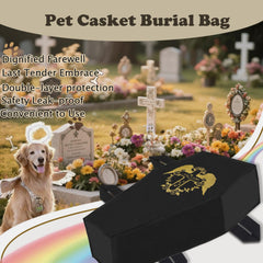 QQW Pet Casket easy-seal design shows quick setup for a respectful farewell.