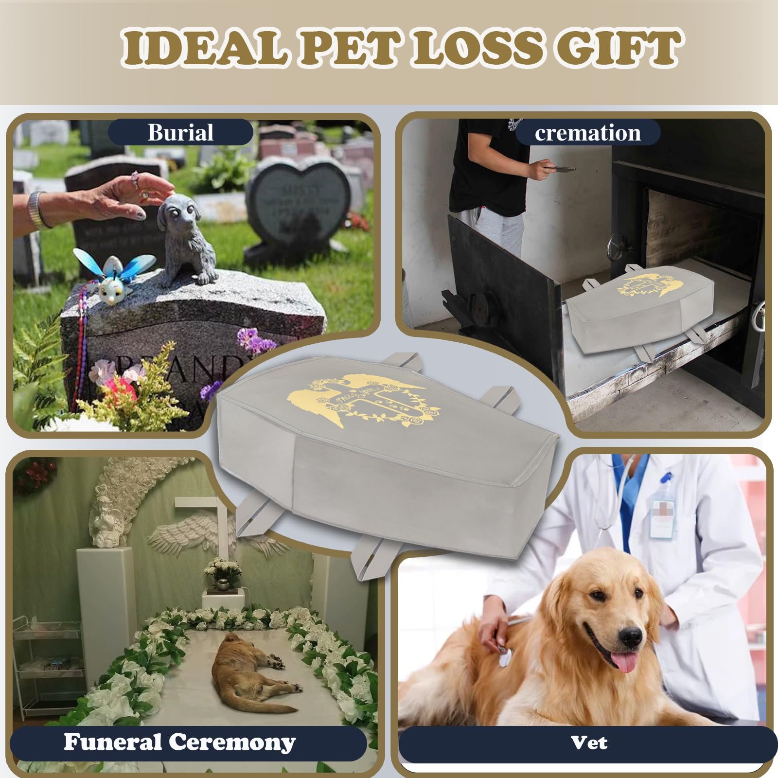 QQW Pet Casket suitable for home funerals and vet services.