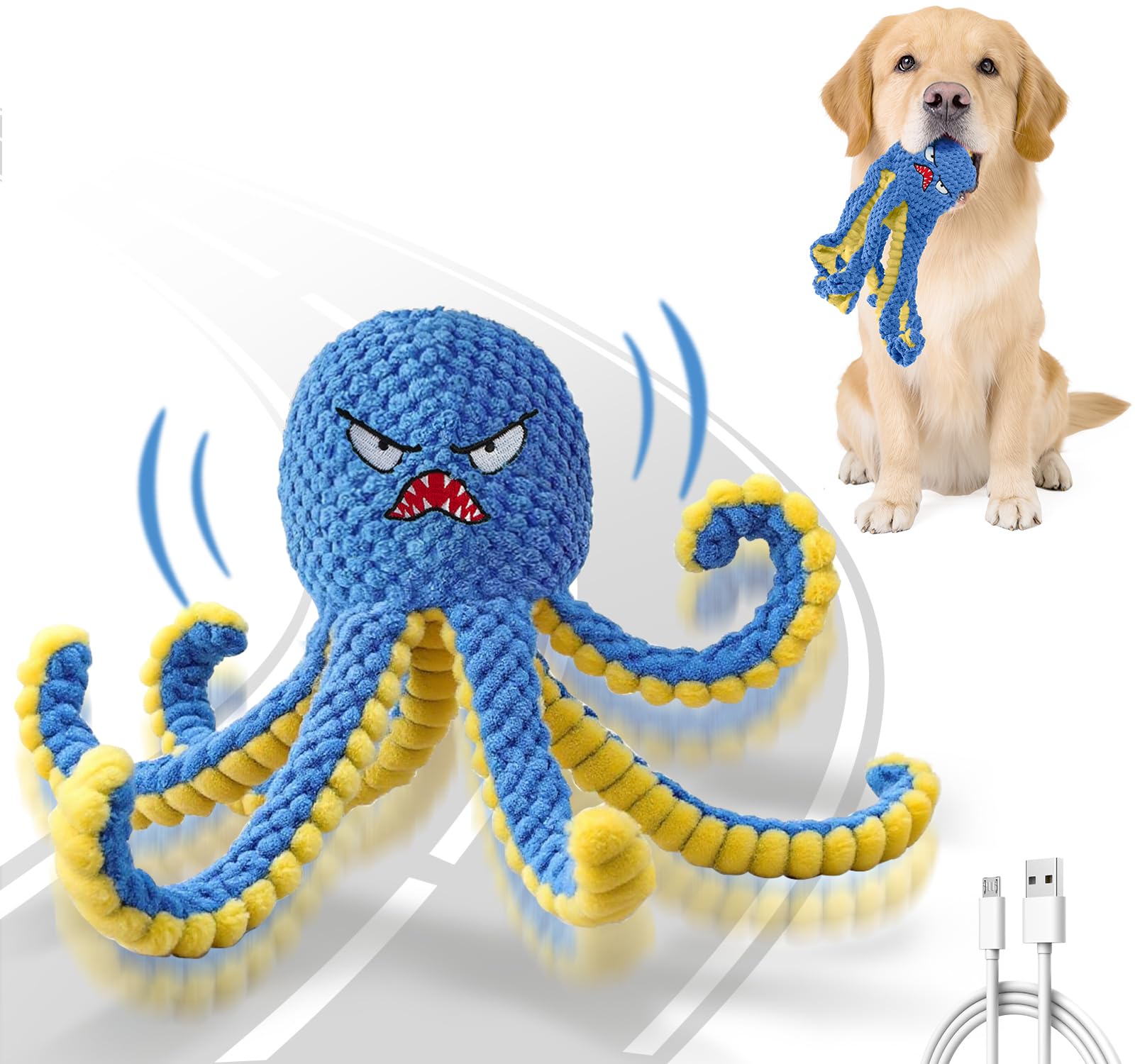 Qraxond Octopus plush cover close-up for gentle indoor play