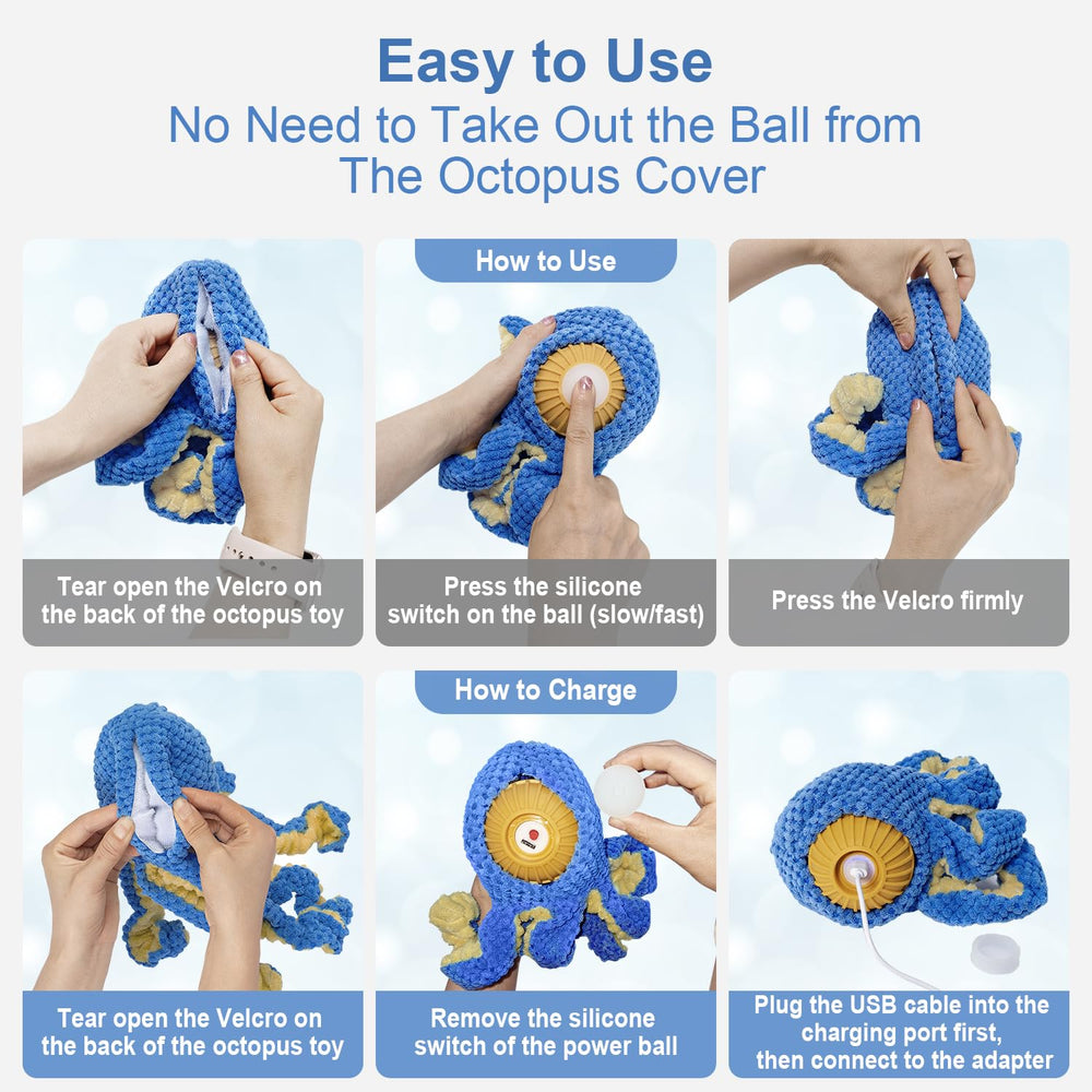 Qraxond Octopus USB charging port image highlighting easy recharge