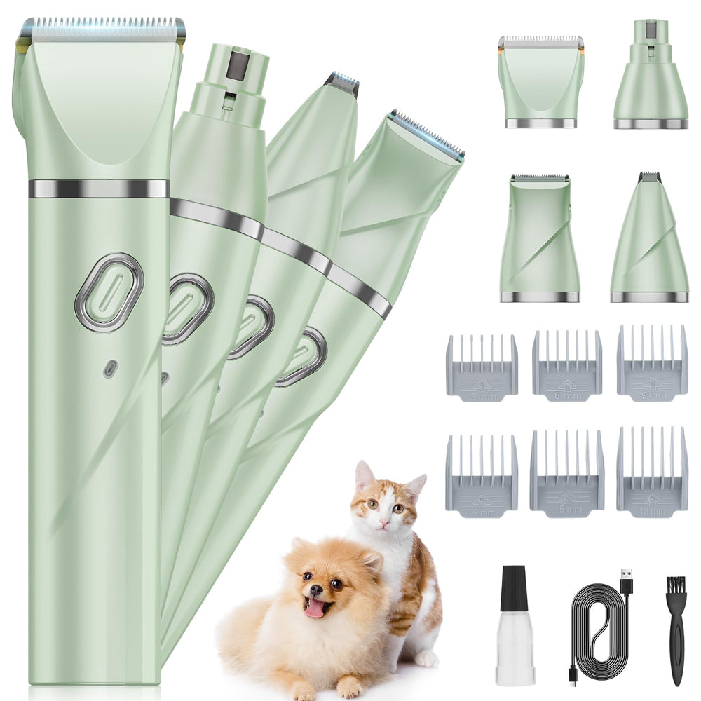 QREEYX Upgrade Dog Grooming Kit cordless-trimmer enables portable grooming on the go