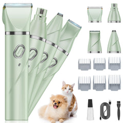 QREEYX Upgrade Dog Grooming Kit cordless-trimmer enables portable grooming on the go