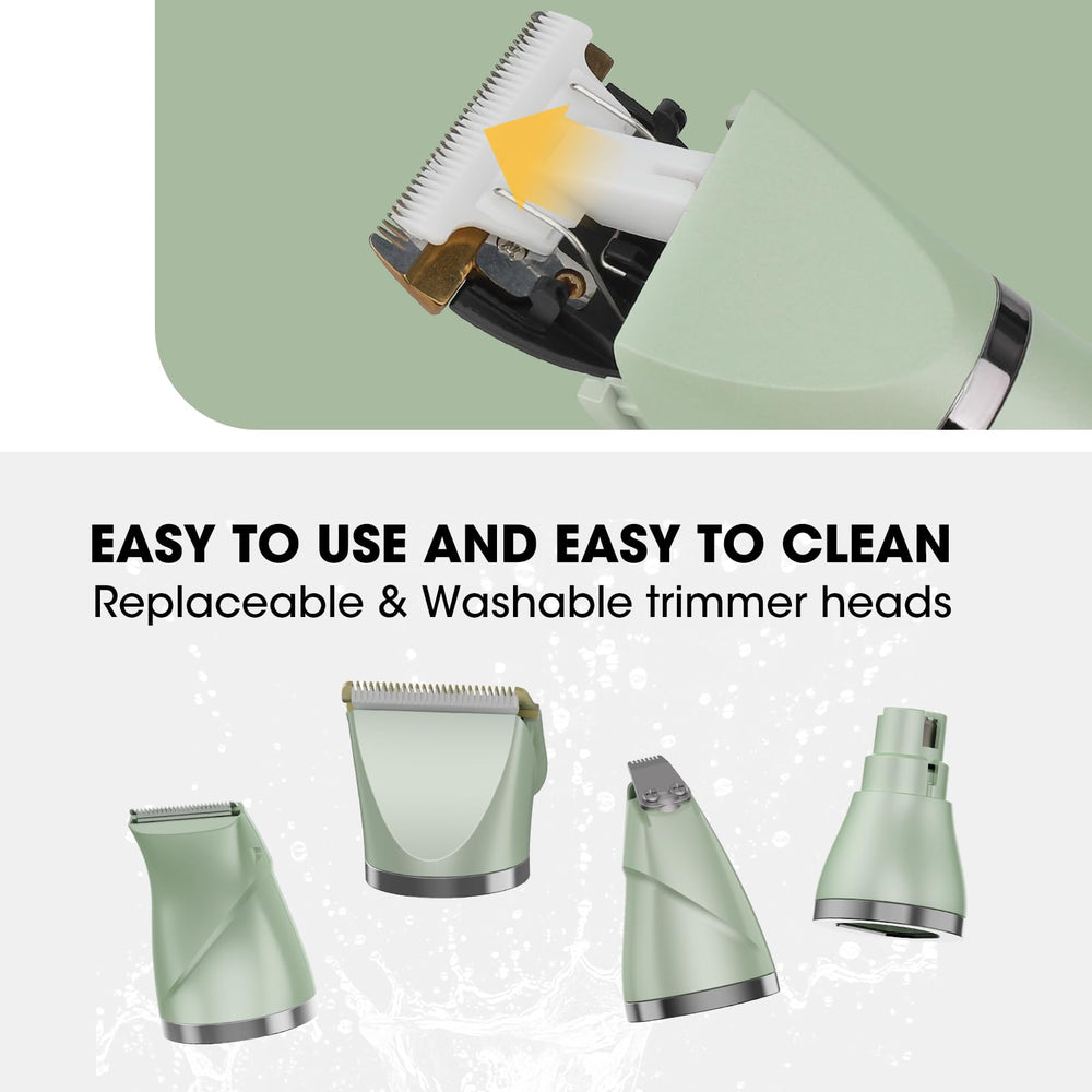 QREEYX Upgrade Dog Grooming Kit portable-ergonomic design fits comfortably in hand