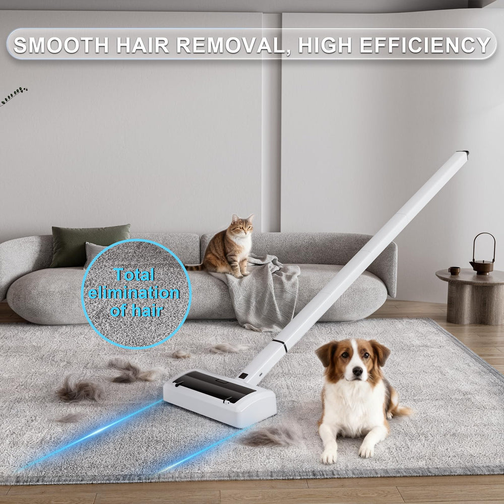 Quamkar Electric Carpet Rake has detachable, washable parts for easy maintenance.