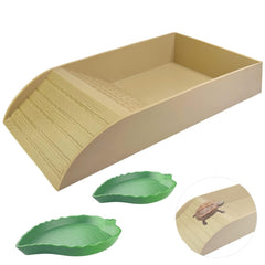 Quaocens tortoise water dish with ramp provides a safe soaking option for reptiles.