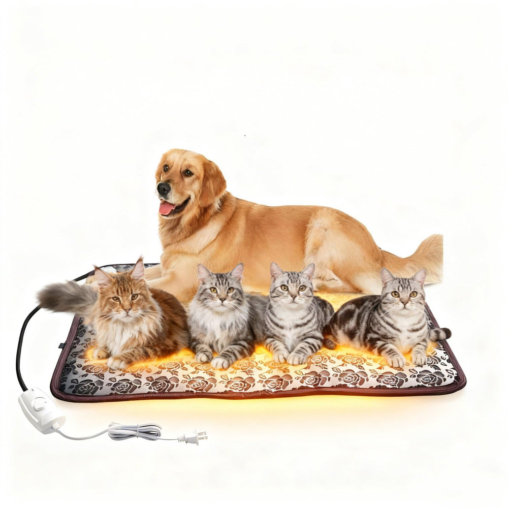 QUASILOVE heated dog bed easy clean materials enable quick maintenance