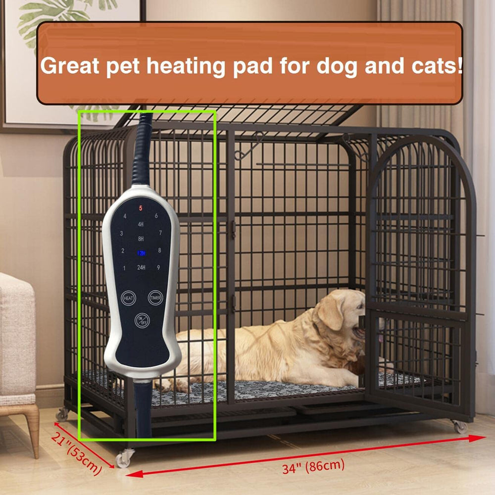 QUASILOVE puppy whelping pad with digital thermostat for reliable warmth.