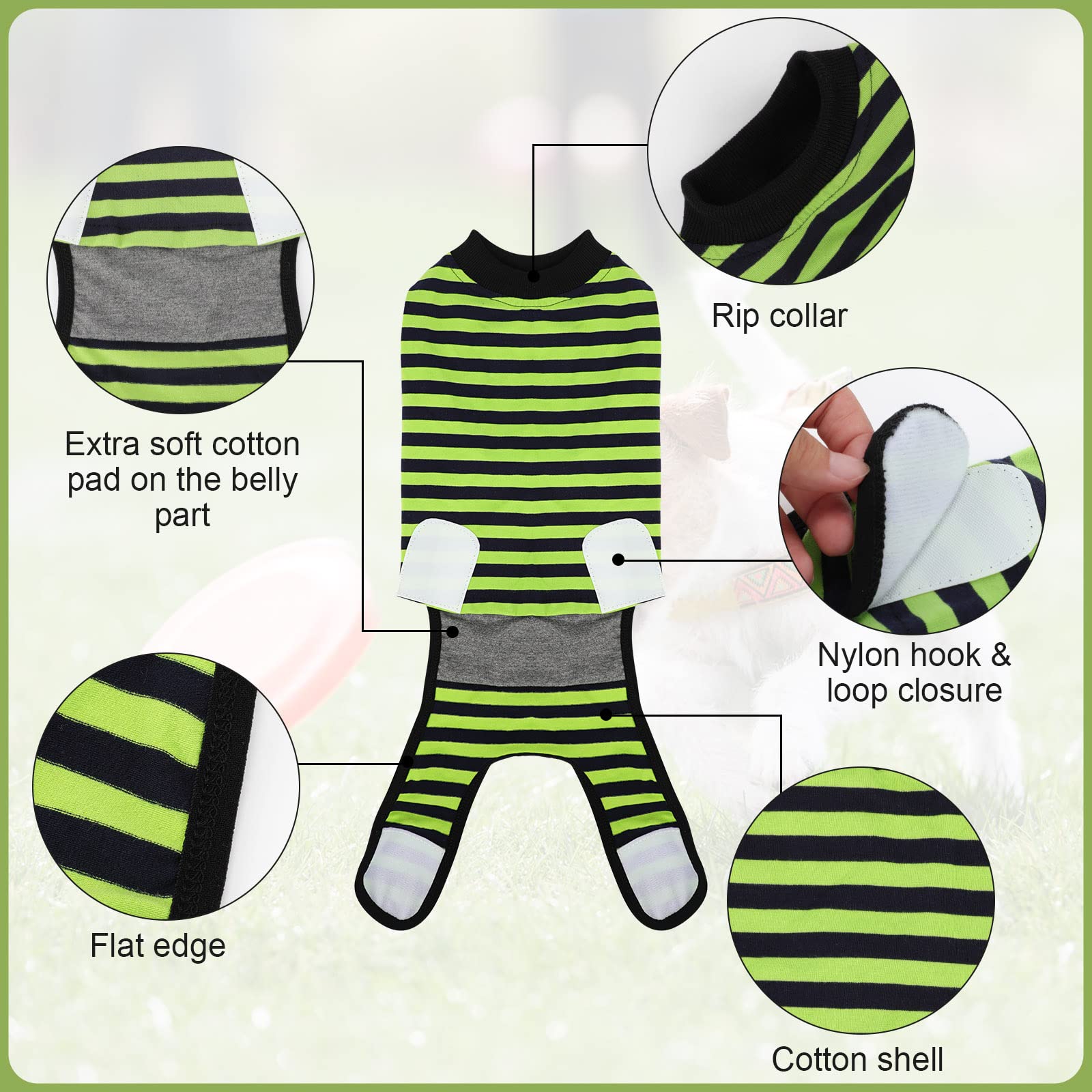 QUEARN recovery onesie pocket-underbelly with protective pocket for pads