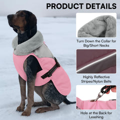 Queenmore dog coat waterproof fabric close-up emphasizes rain protection.