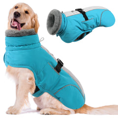 Queenmore dog coats winter jacket keeps your dog warm and dry on chilly walks.