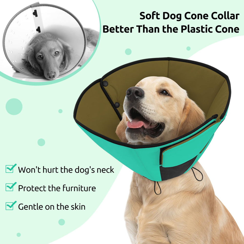 Queenmore dog cone easy-to-wear design enables fast fitting.