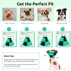 Queenmore dog cone folded flat for easy storage and travel.