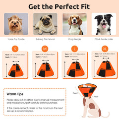 Queenmore orange cone adjustable-neck demonstrates easy fit for different sizes.