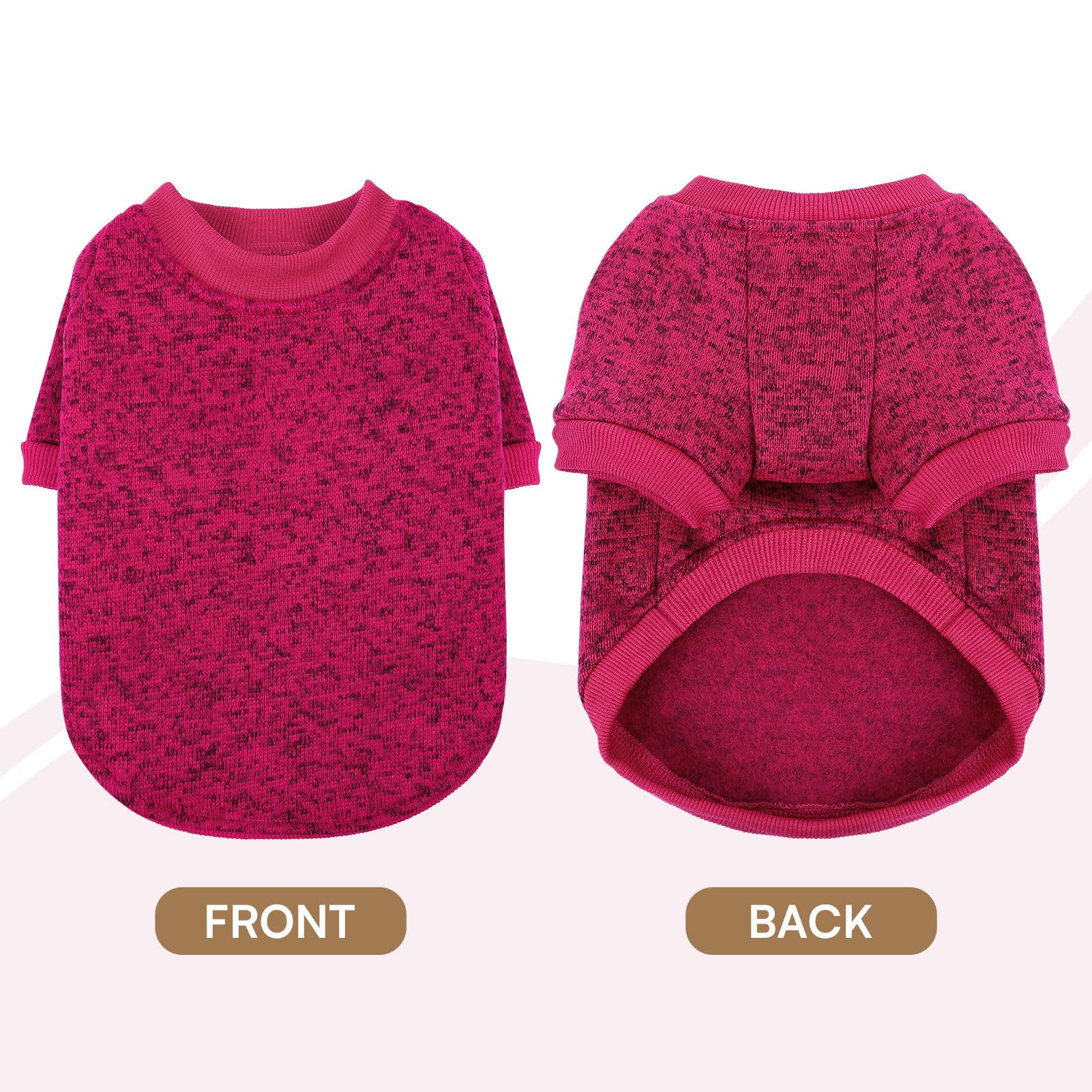 Queenmore dog fleece sweater fleece closeup reveals soft interior for cozy warmth