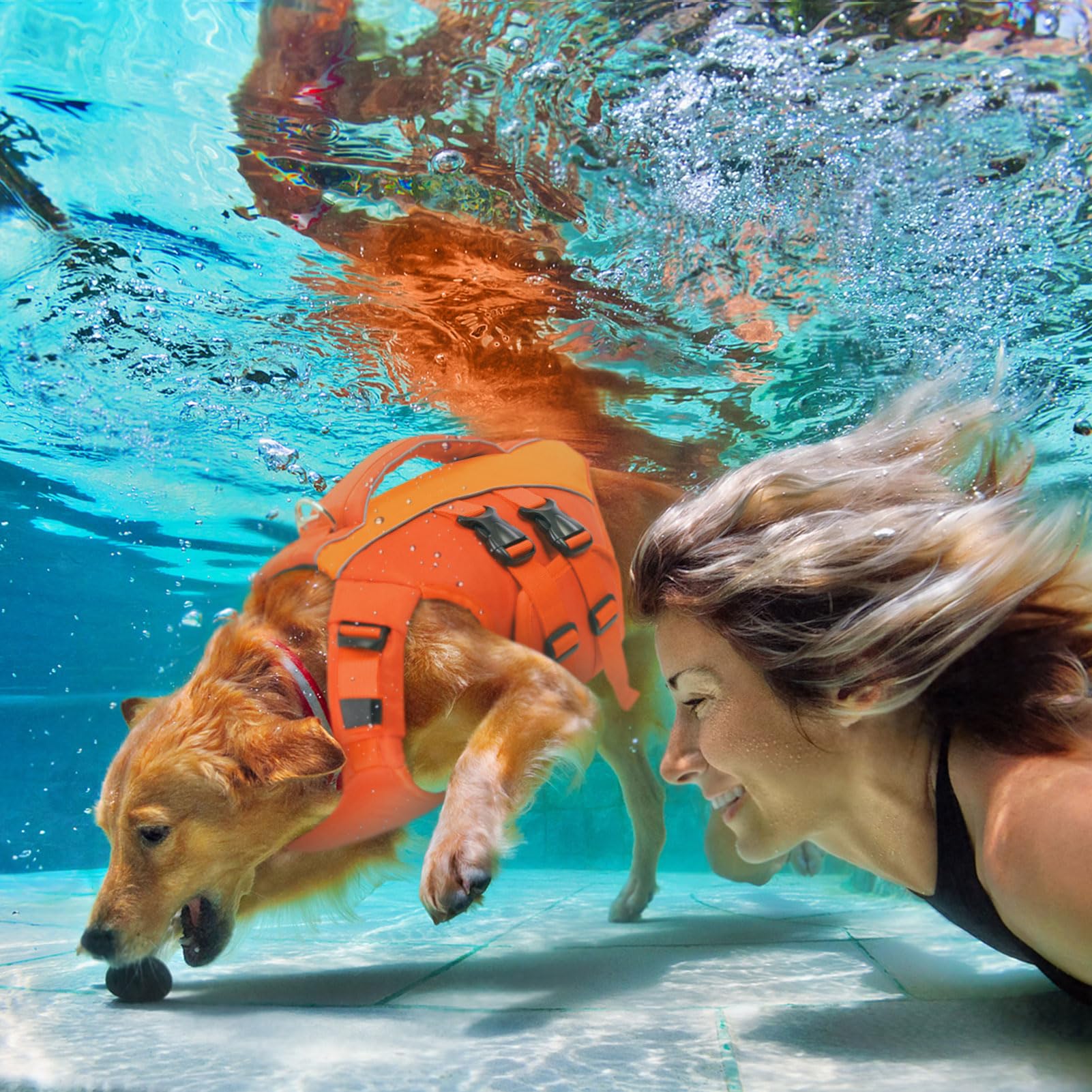 Queenmore life jacket includes D-ring for leash attachment
