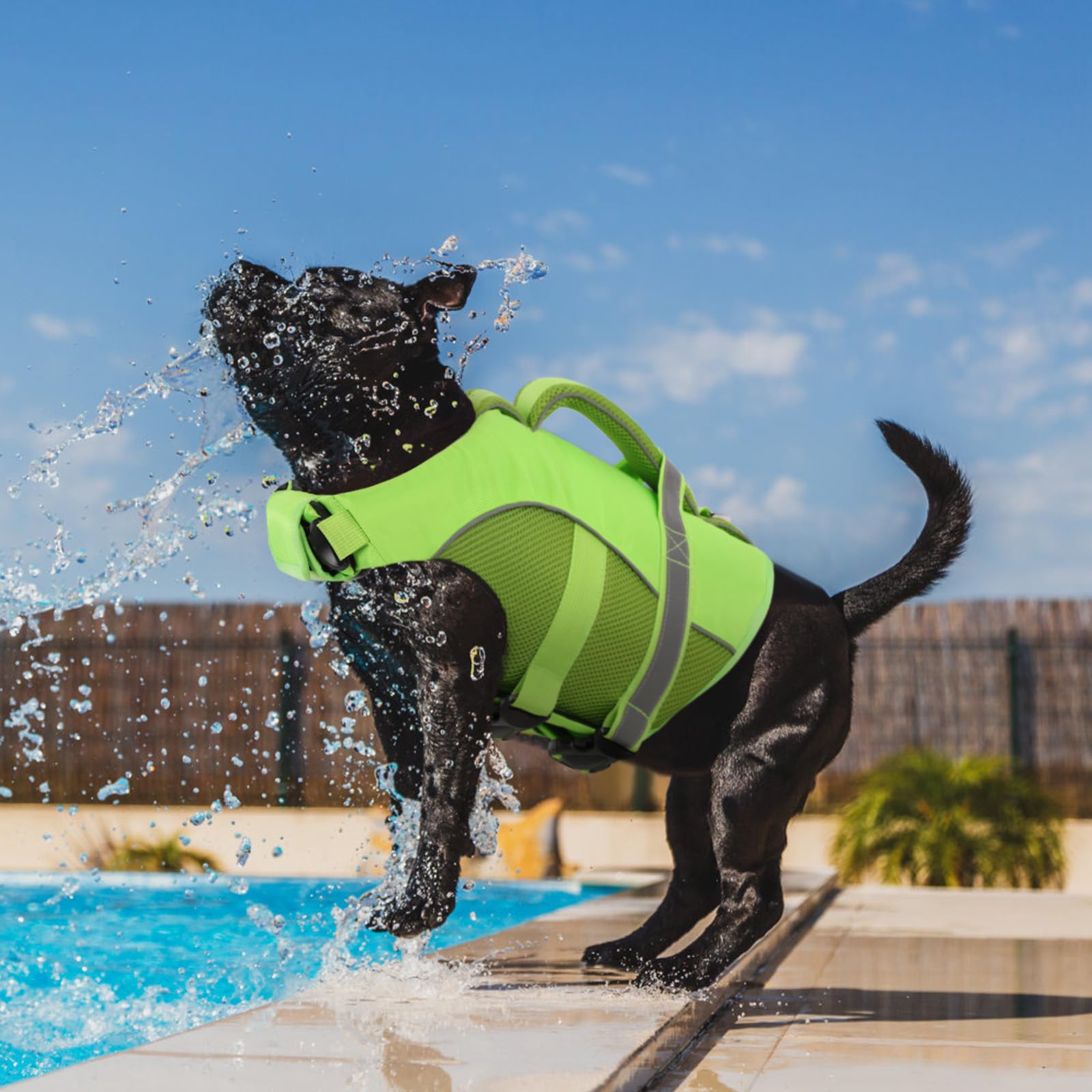 Queenmore life jacket displays a mesh design for style and breathability.