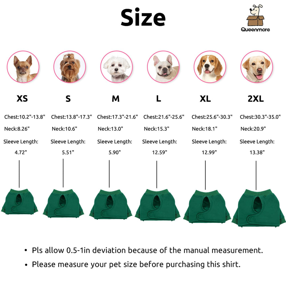 Queenmore dog recovery-suit-breathable-material keeps pets cool and comfortable during recovery.