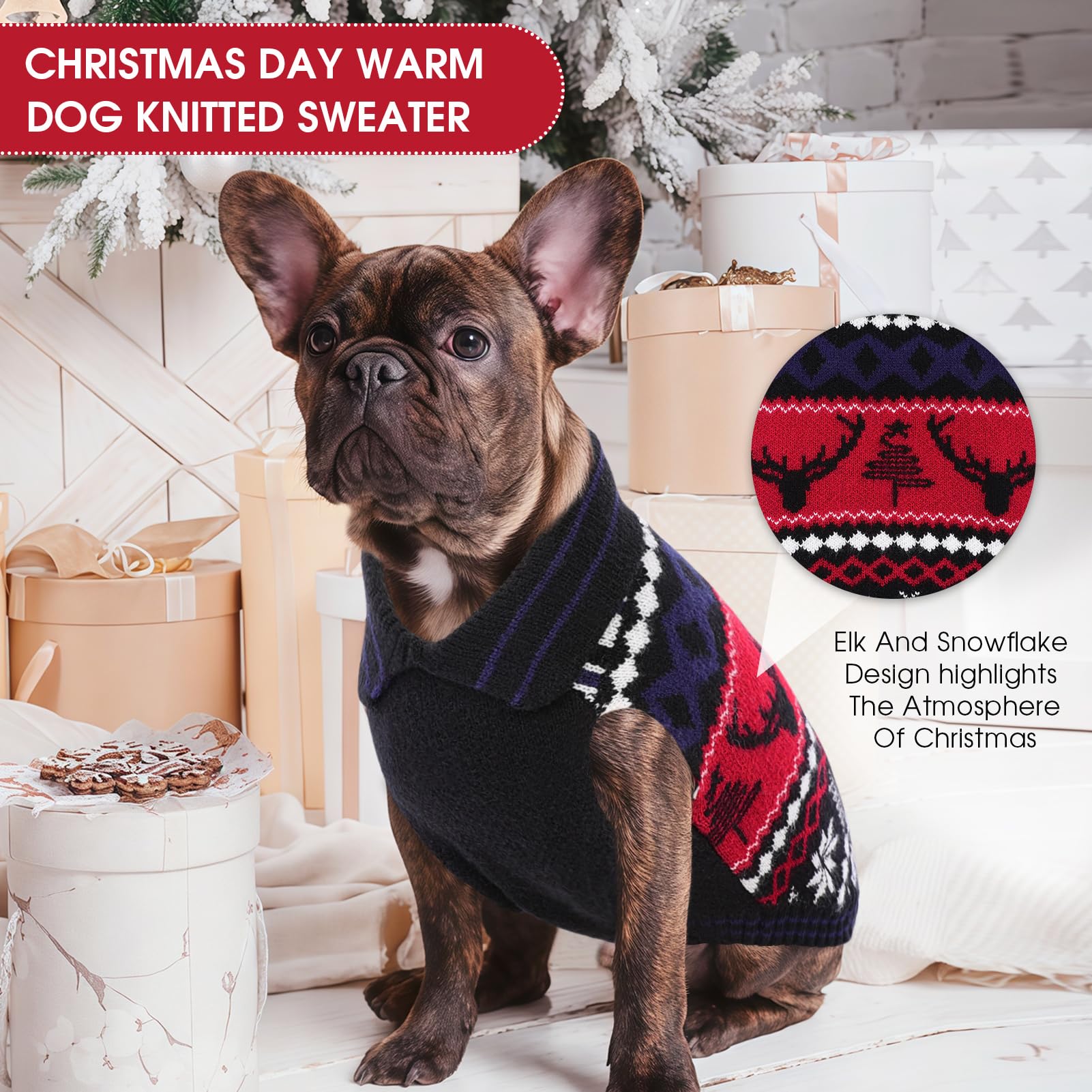 Queenmore easy-on-off dog sweater simplifies dressing small pets for daily walks