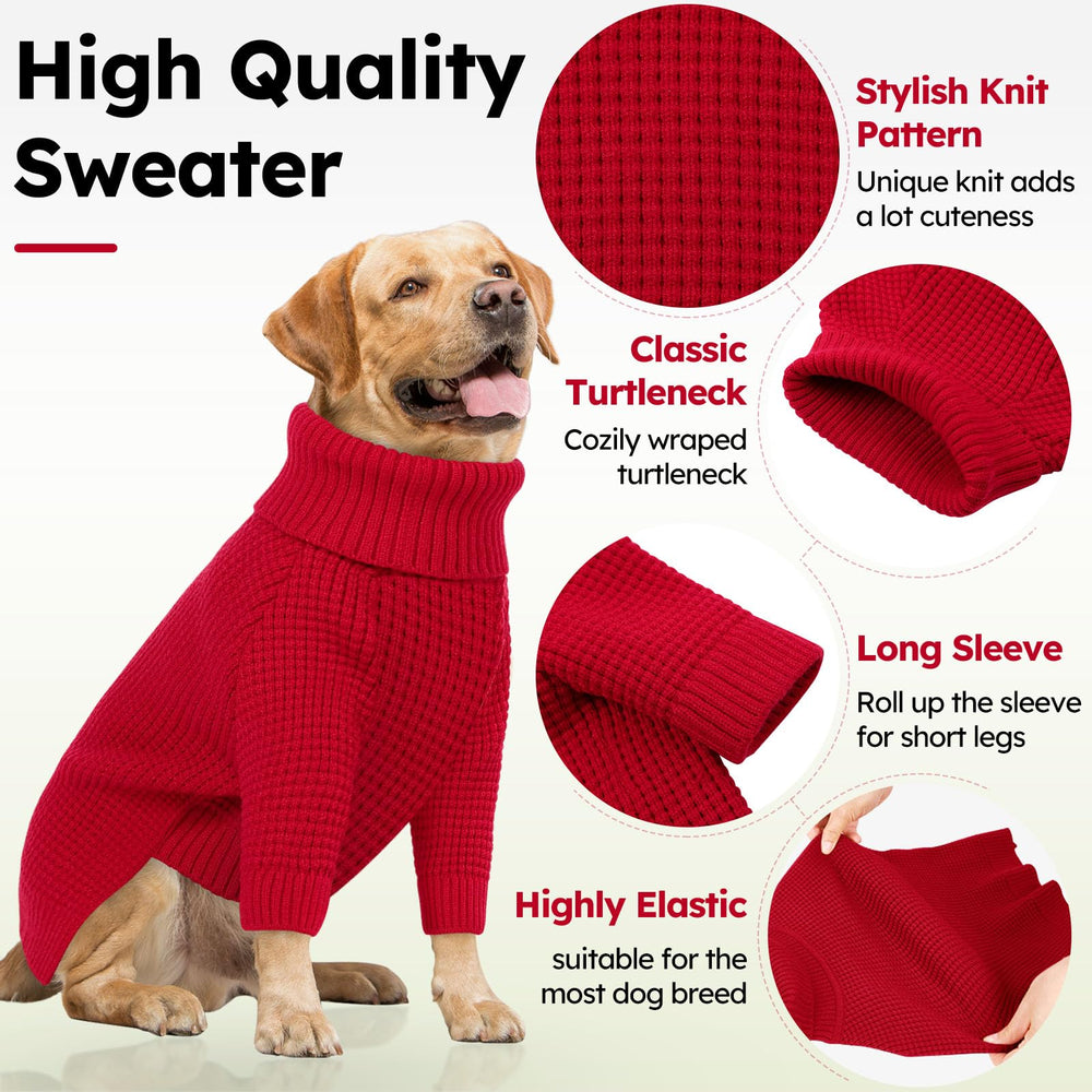 Queenmore dog sweater long sleeve for large breeds adds stylish coverage