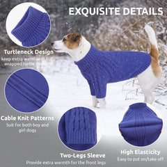 Queenmore dog sweater soft-knit closeup highlights plush warmth and flexible comfort