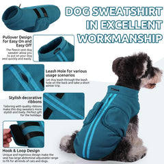 Queenmore dog sweater ribbon detail adds subtle fashion for stylish pups.