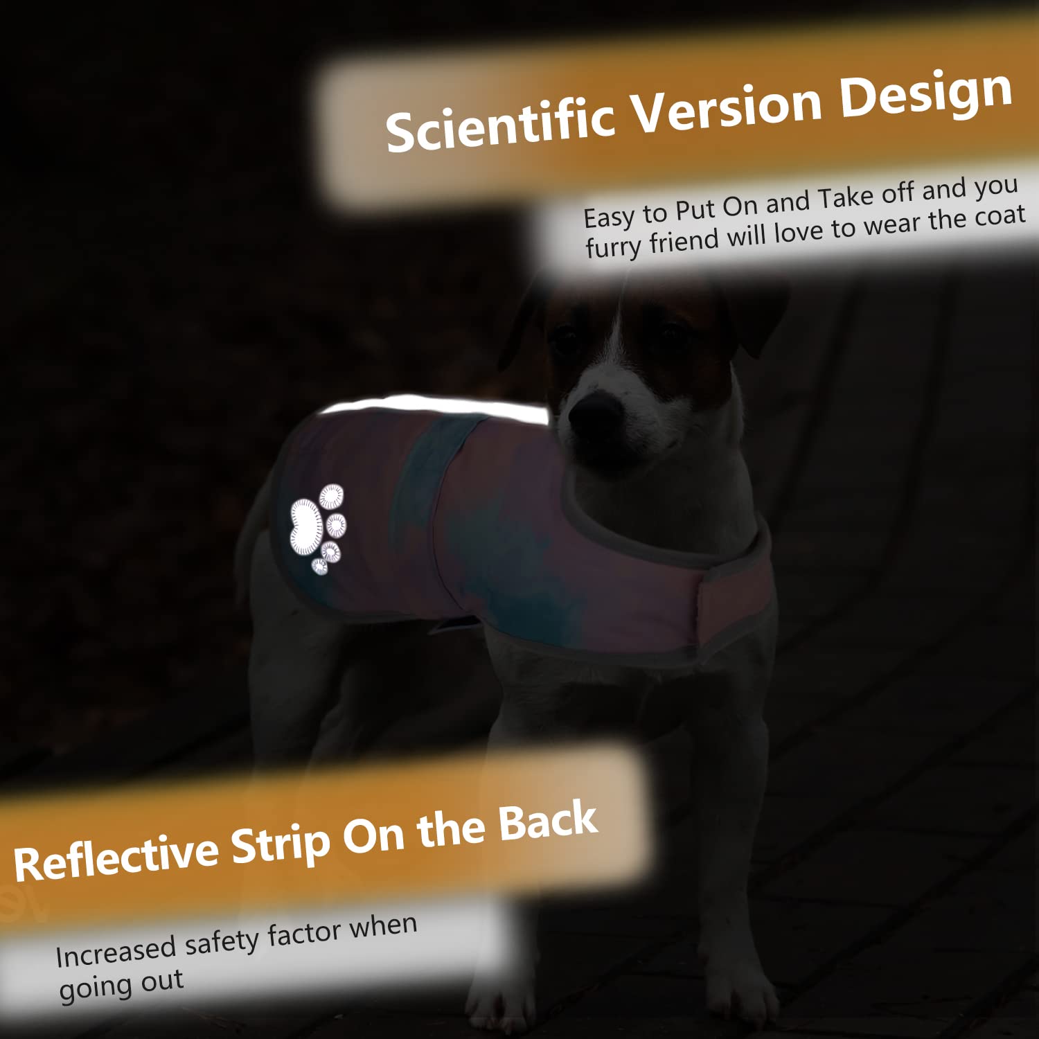 Queenmore dog winter coat inside fleece lining adds soft warmth and comfort.