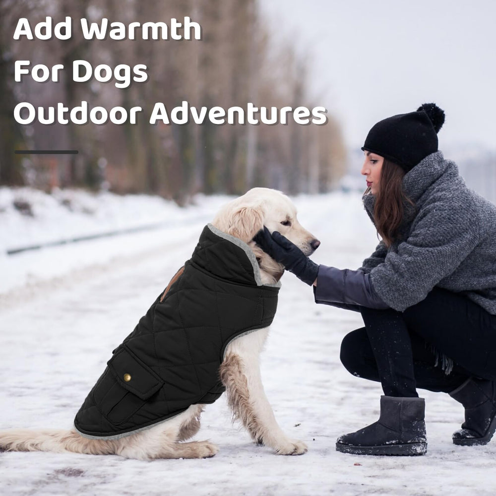 Queenmore dog winter coat size chart helps find the right fit.