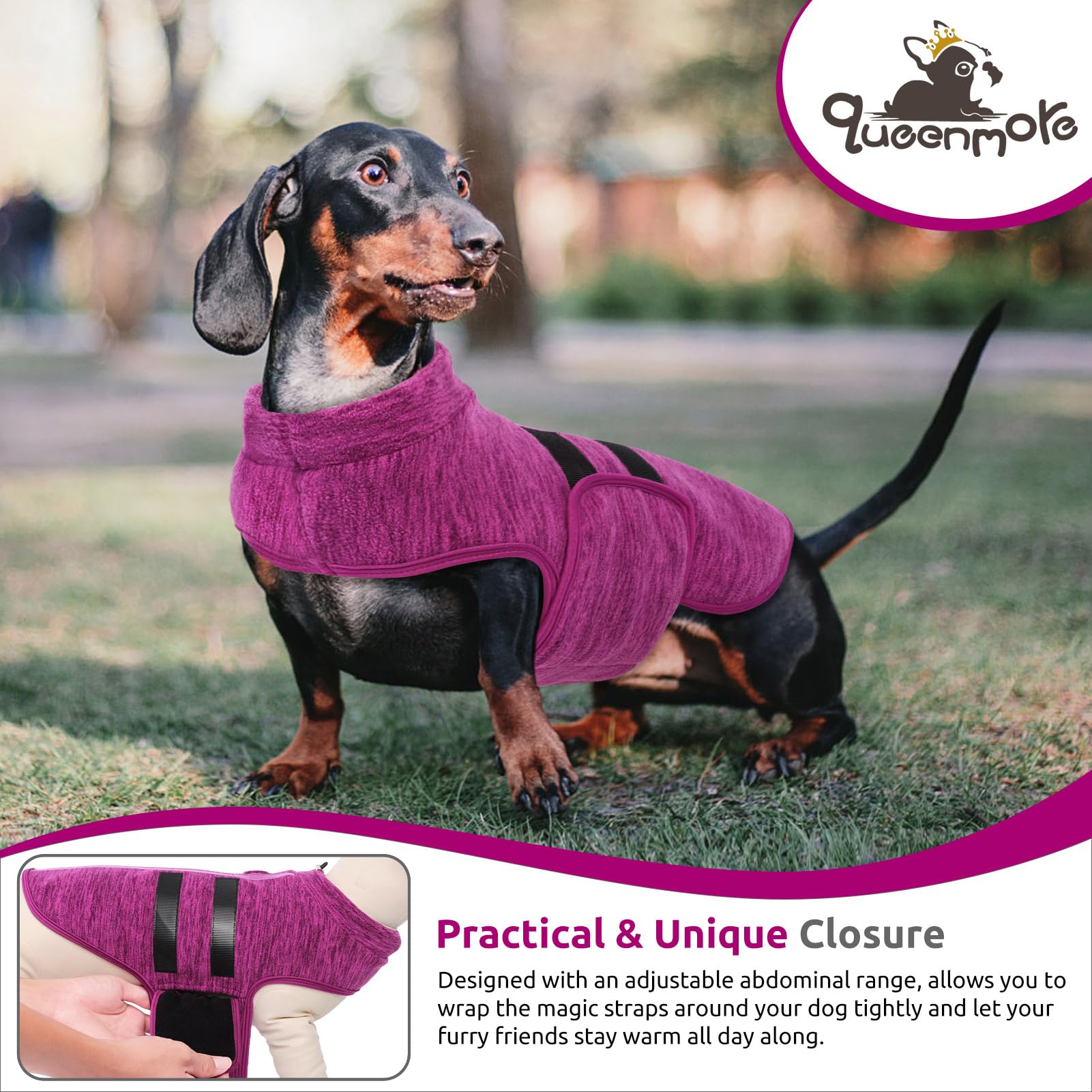 Queenmore easy-care machine-washable fleece fabric resists shrinking and pilling