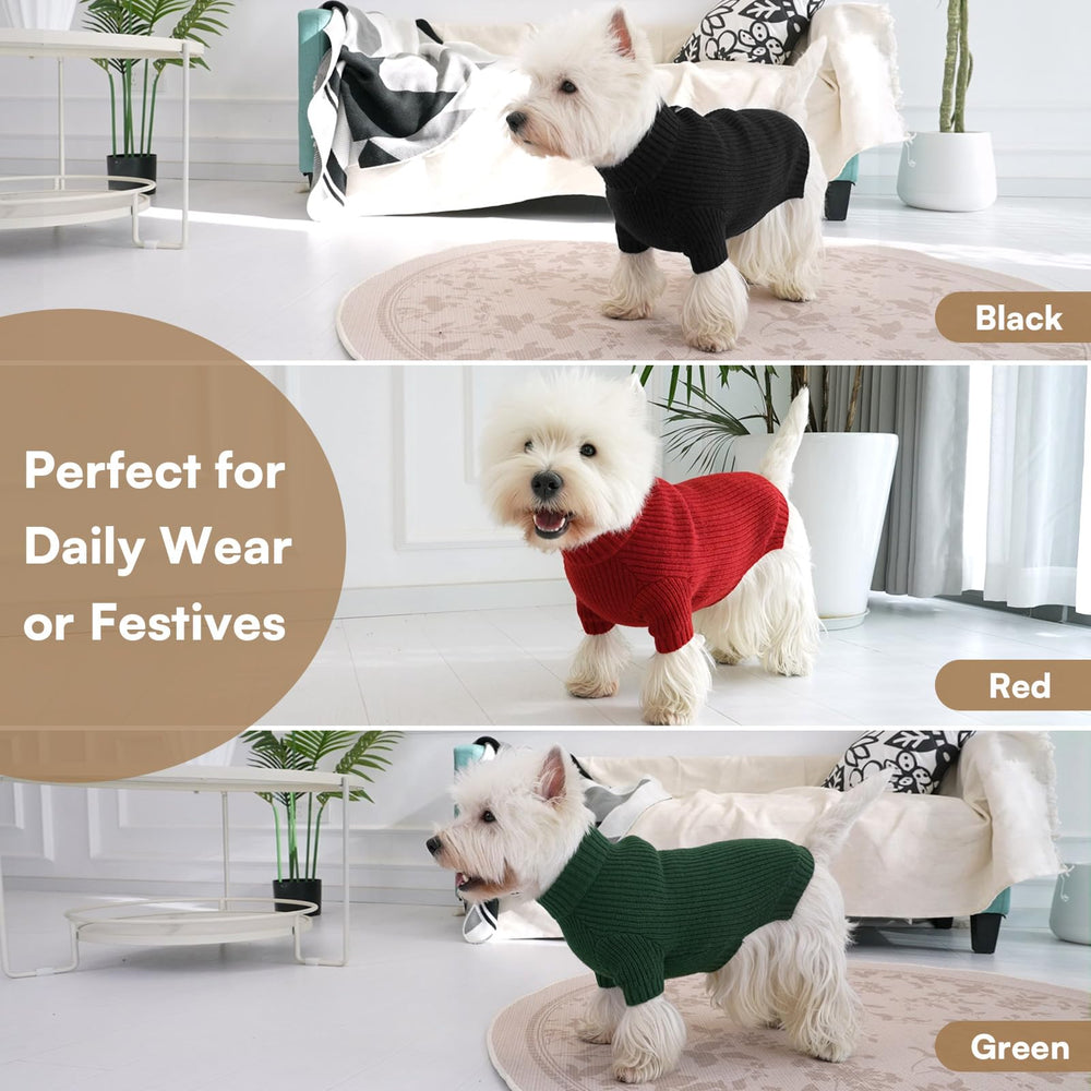 Queenmore holiday-ready dog sweater suits daily wear and festive outings.